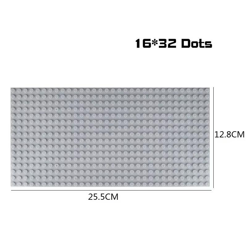 Classic Baseplate 32x32 Dots Building Blocks Bricks Base Plates DIY Plastic Board Building Blocks Baseplates Construction Toys