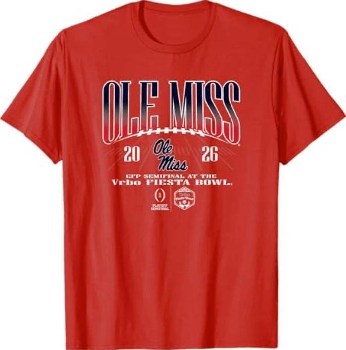 Футболка Mississippi Ole Miss Rebels Fiesta Bowl CFP Полуфинал 2026 S