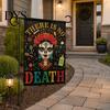 Durable Fabric Garden Flags Day of The Dead Flag, 12x18 Inch Floral Skull Decorative Yard Holiday Party Outdoor Banners Mexican Gothic Skeleton