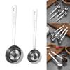 Steel Measuring Spoon Practical Measuring Spoon Long Handle Functional Steel 15/30ML Measuring Spoon