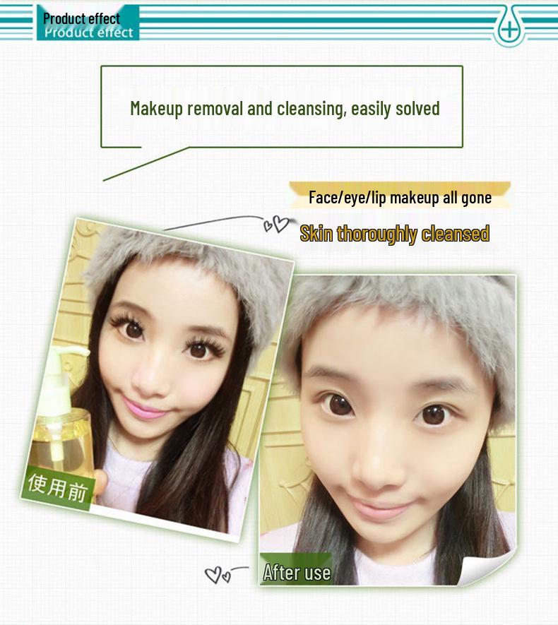 Gentle Hydrating Olive Makeup Remover Oil for Face, Lips, and Eyes