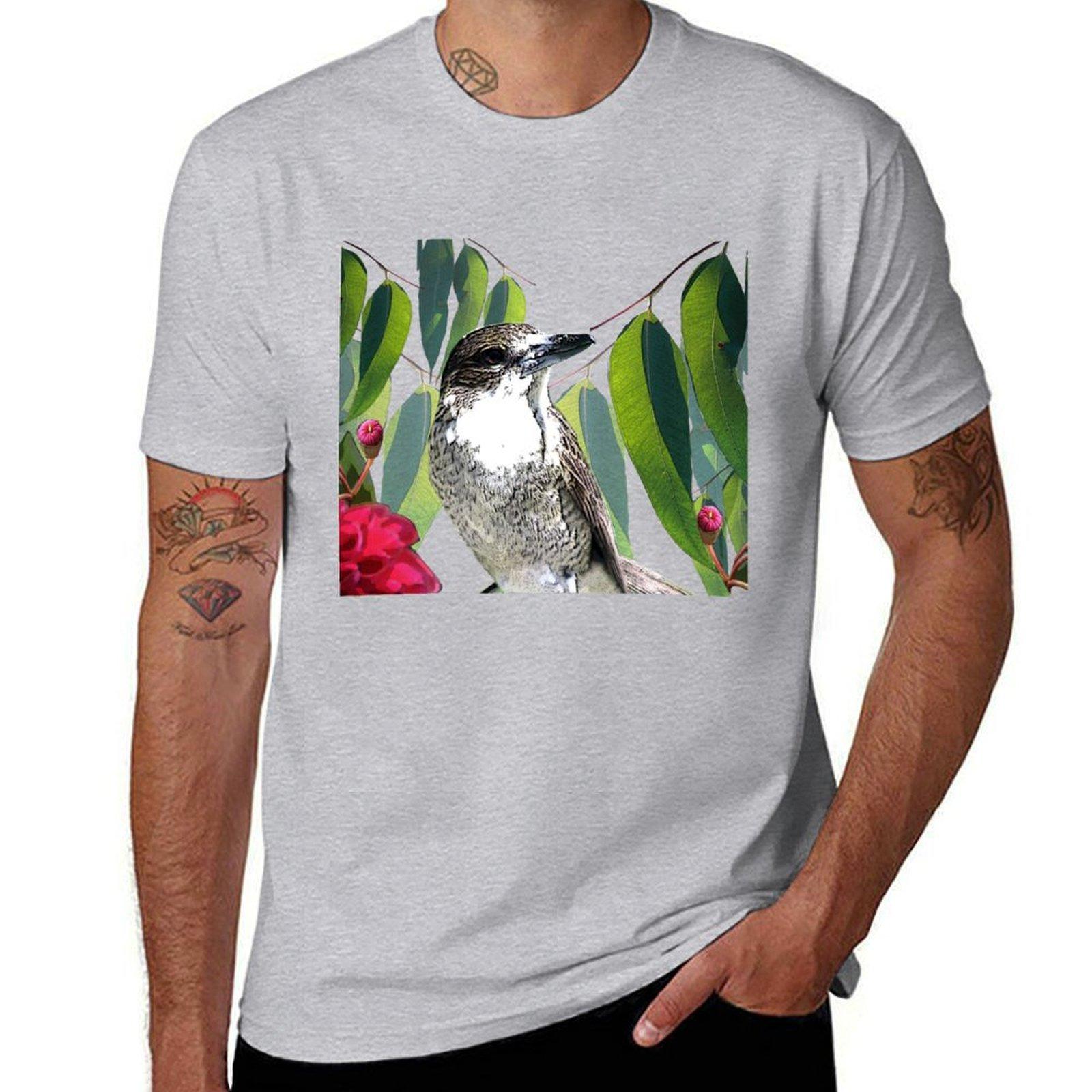

The Pied Butcherbird Tshirt sweat anime clothes customizeds workout shirts for men S