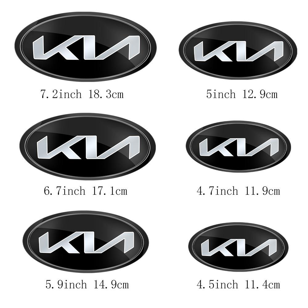 Car Logo 3D Car Front Grill Rear Bumper Tail Door Trunk Emblem Sticker For KIA Sportage GT RIO Ceed Picanto Pegas Sorento Cerato hbkd60