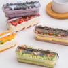 Scatola Rettangolare per Dessert Torta al Latte di Soia Mousse a Mille Strati Scatola Monouso per Pasticceria Scatola per Tiramisù Scatola per Torta