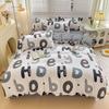 Bonenjoy Black And White Colo Striped Bed Cover Sets Single/Twin/Double/Queen/King Quilt Cover Bed Sheet Pillowcase Bedding Kit