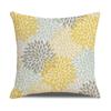New Home Soft Furnishings Nordic Yellow Sunflower Sunflower Linen Printed Square Pillowcase