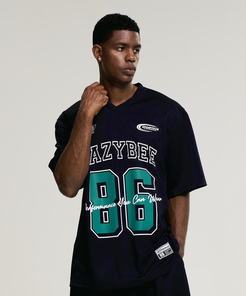 Leijibi Mixed Mesh Jersey Oversized Short Sleeve M (4 Colors)