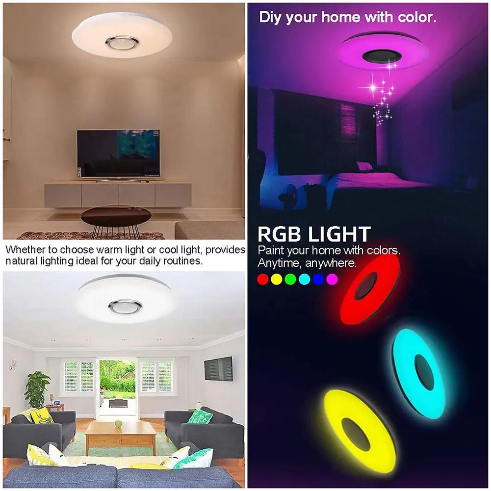 Smart RGB Ceiling Lamps Smart Modern Ceiling Lighting Bluetooth-compatible Home Decoration Smart Ceiling Light for Children Room