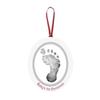 Pearhead - souvenir empreinte de bébé bois oval - blanc