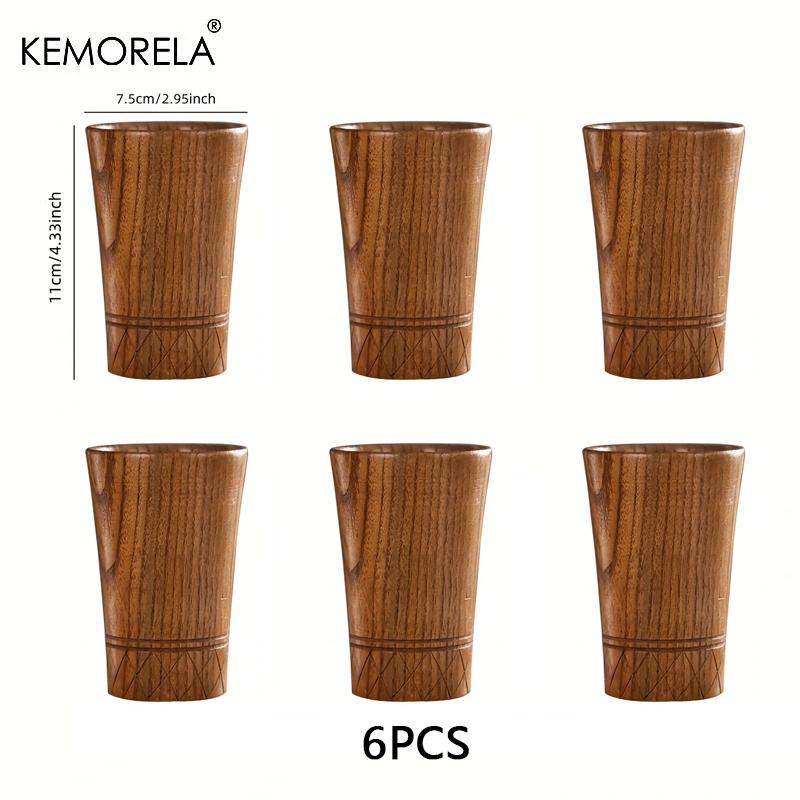 Wooden Tea Cups Handmade Natural Wooden Japan Style Cups Beer Tea Coffee Milk Water Cup Kitchen Bar Drinkware For Drinkware