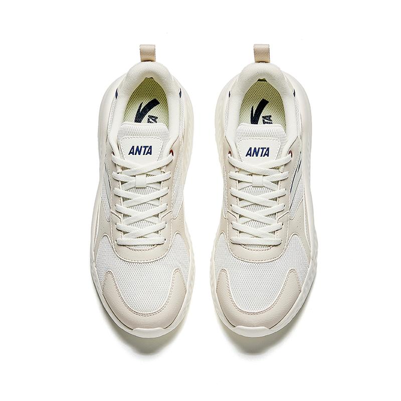 Anta Unrestrained Series Comfortable Versatile Non-Slip Wear-Resistant Shock Absorbing Low-Top Casual Shoes Men sneaker Off-White 912448816-3