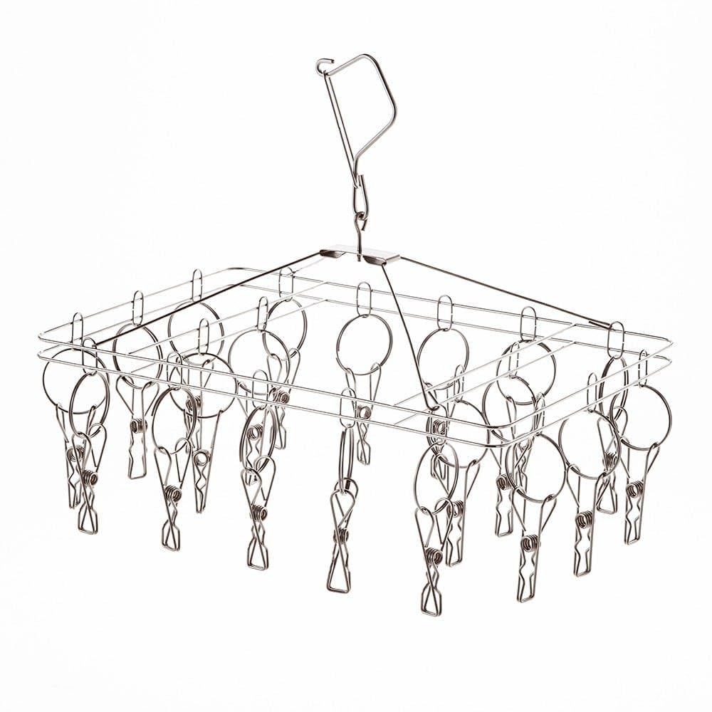 

CAINZ Stainless Steel 20 35cm Wide x 24cm Deep x 30cm for and Anti-Tangle Hanger, Hangers, High, Laundry, Laundry, Drying.