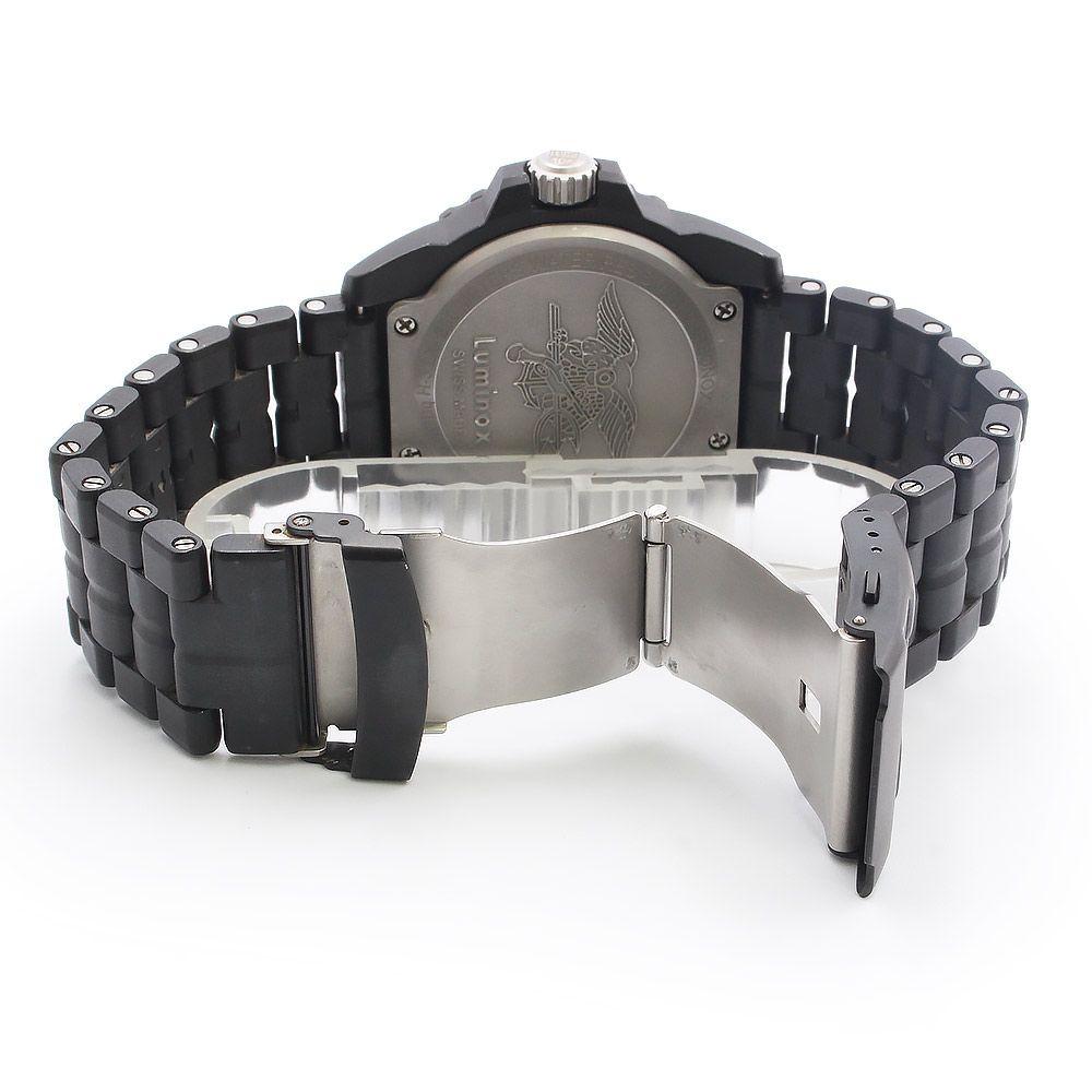 Used Luminox 3510 Navy Seals 3500 Series Quartz Carbon Stainless Steel Black Silver Watch with Box LUMINOX (Used)