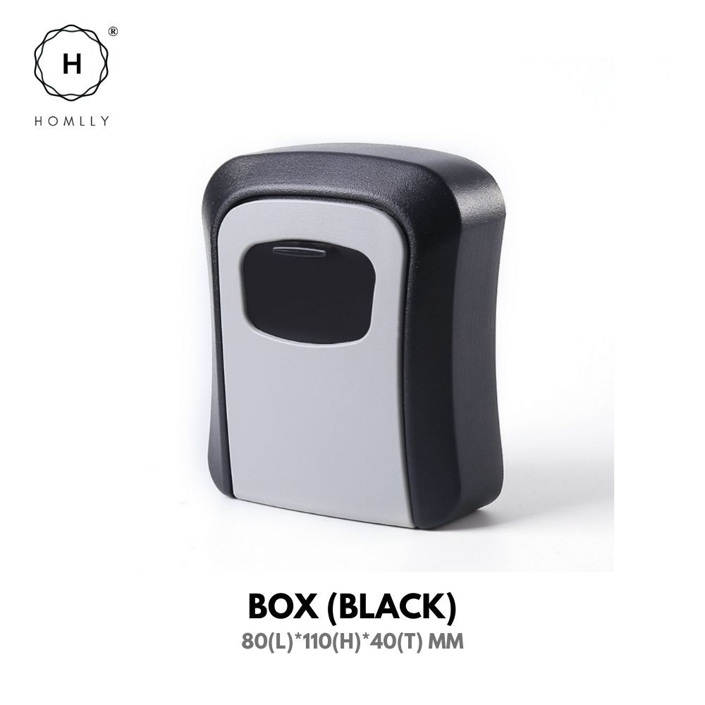 Homlly Digit Combination Travel Luggage Pad lock & Wall Mounted Key Storage Box (X3PCS)