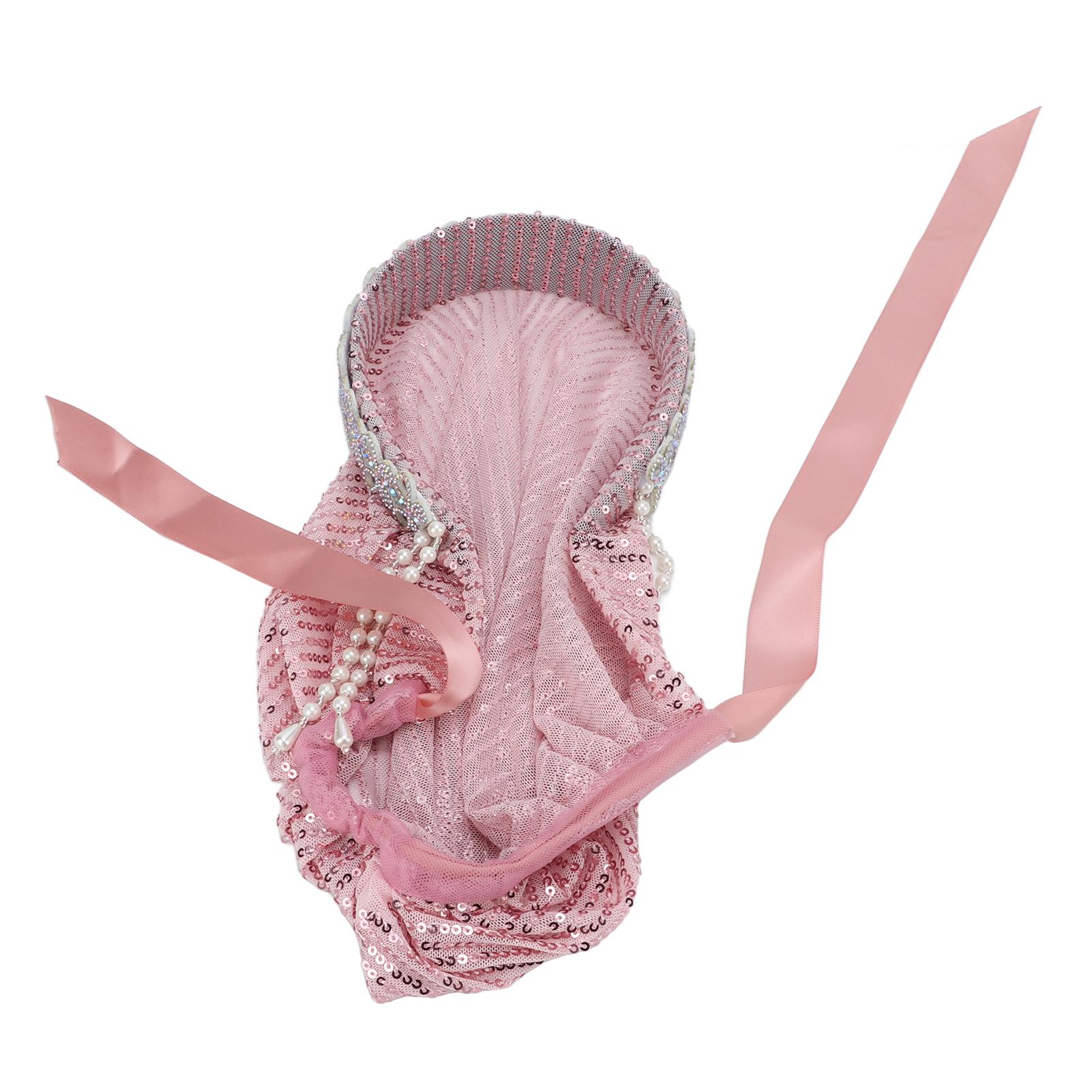 

Хиджаб для женщин элегантный эластичный гибкий мягкий шелковистый горячий стразы бант мусульманская повязка на голову женская шляпа розовый