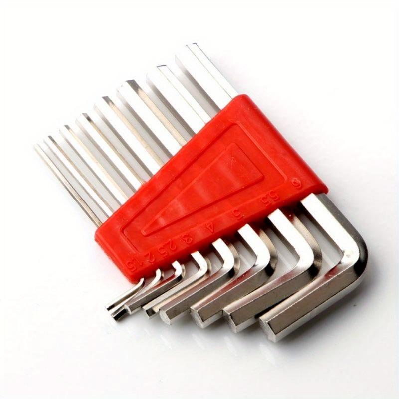 

8Pcs Hex Key Allen Wrench 1.5mm-6mm Metric Size Chromium-vanadium Steel Spanner Short Arm Tool Set