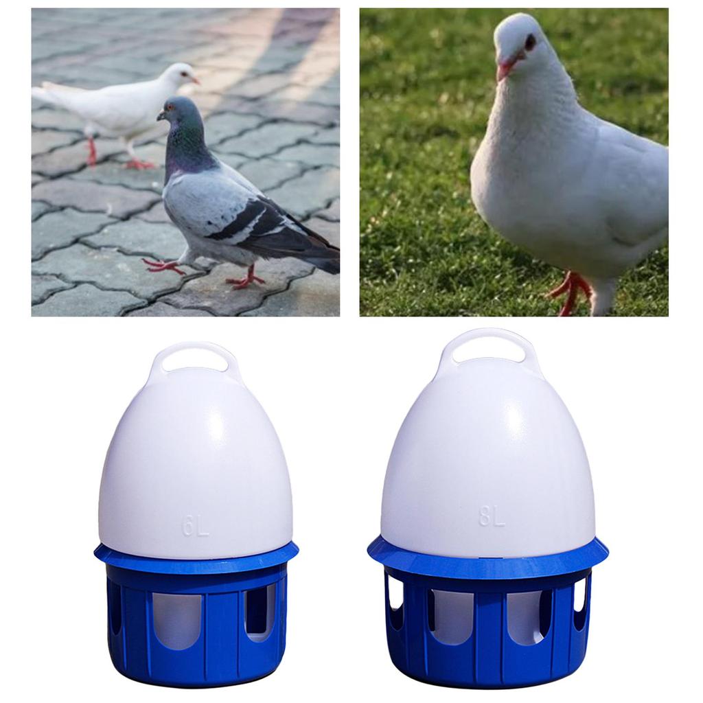Portable Plastic Pigeon Drinker Automatic Watering Feeder Hanging Bird Water Container for Parrot Quail Dove Cage