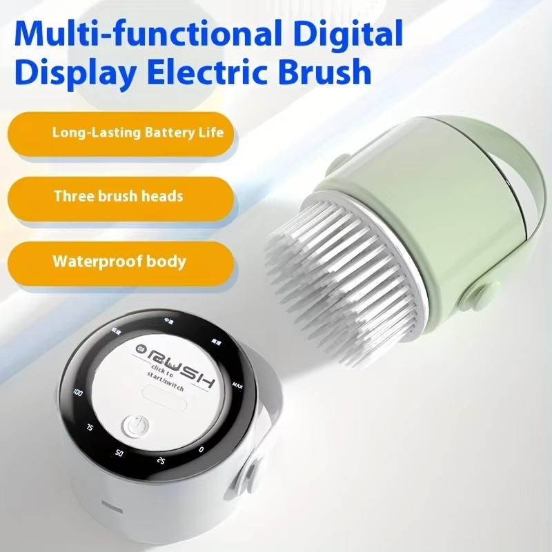 Handheld Cordless Electric Cleaning Brush Multi-Functional Household Kitchen Dish washing and Bathroom Portable Cleaning Brush