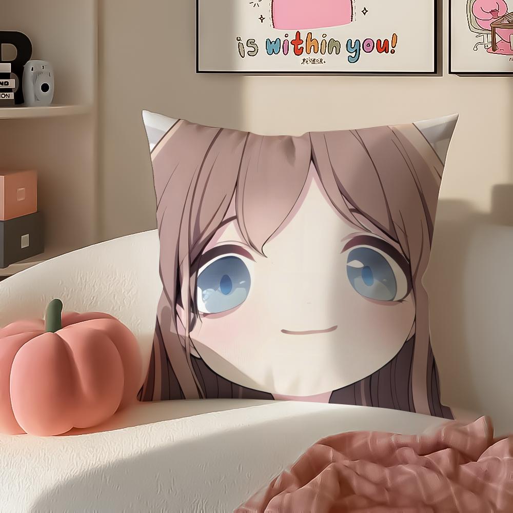 Anime Cartoon BanG Dream Its MyGOCute Cushion Cover Pillowcase Short Plush Invisible zipper Room Sofa Cushion Cover