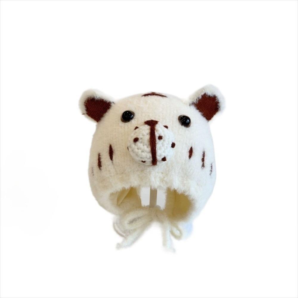 Cartoon Ears Warm Kids Beanie Cap Korea Style Soft Baby Bonnet Cap  For Girls Boys