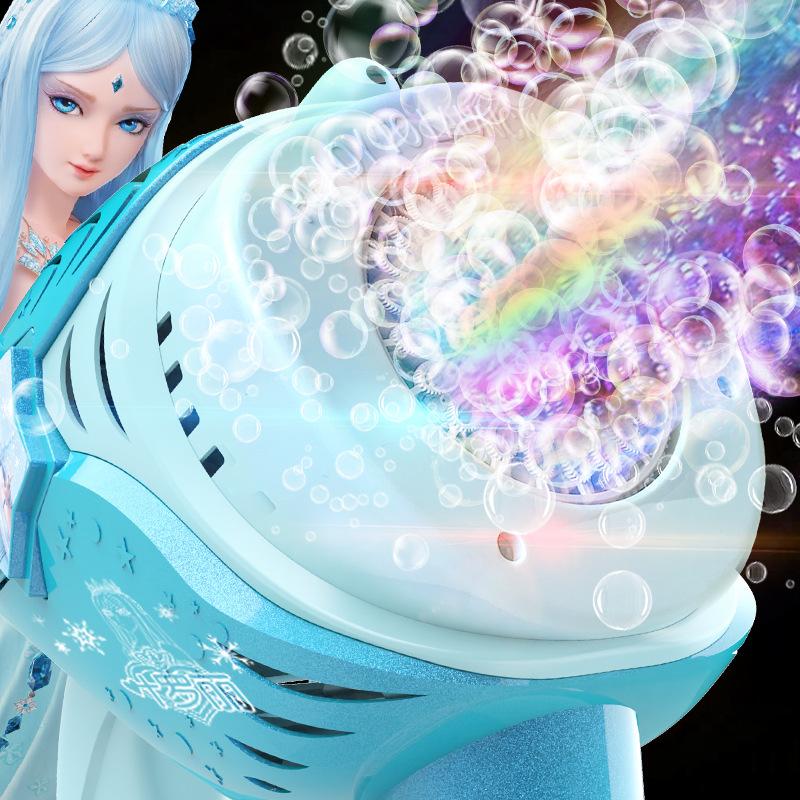Ye Luoli Automatic Handheld Bubble Internet Celebrity Charging Bubble Machine Summer Glow Blowing Bubble Play