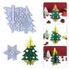 Christmas Tree Resin Silicone Mold Christmas Ornaments Epoxy Resin Mold for Casting Home Decorations Christmas Supplies