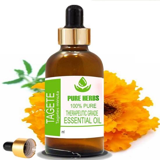 

Pure Herbs Tagetes (Tagetes minuta) Pure & Natural Therapeutic Grade Essential Oil Glass 30 ml