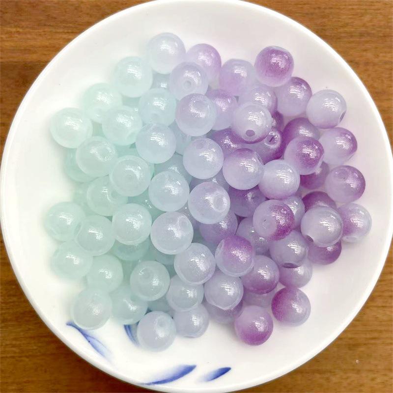 UV-farbveränderliche Lampwork-Perlen für DIY-Armbänder und Schmuckzubehör