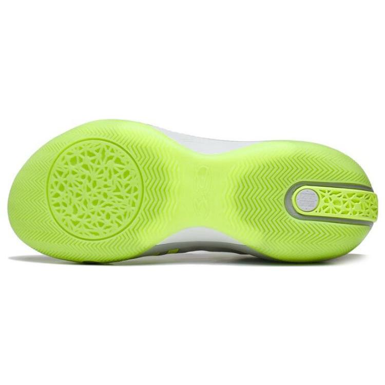 Li Ning Wade Shadow 3 Cushioning Slip Resistant Abrasion Resistant Mid top Basketball Shoes Men's Gray Green ABPS041-4