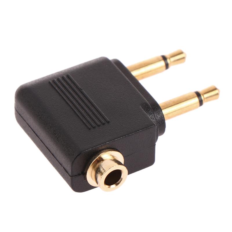 

1 шт. 3,5 мм стерео аудио адаптер Jack To Air аудио адаптер для авиакомпании разъем для гарнитуры самолета 3,5 мм дорожные наушники