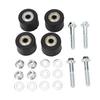 4PCS Chain Roller Guide Set High Performance Iron Bearing Steel for YFZ 350 Banshee 1987 To 2006 Black