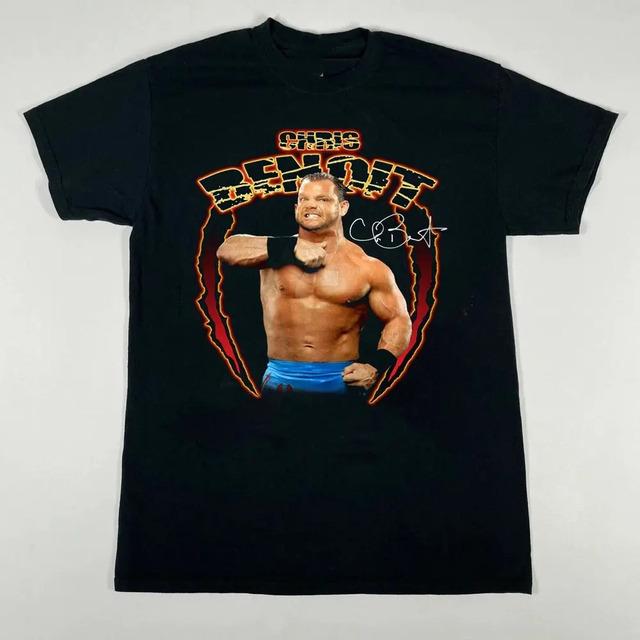 Camiseta Estampada De Lucha Libre De Chris Benoit XL