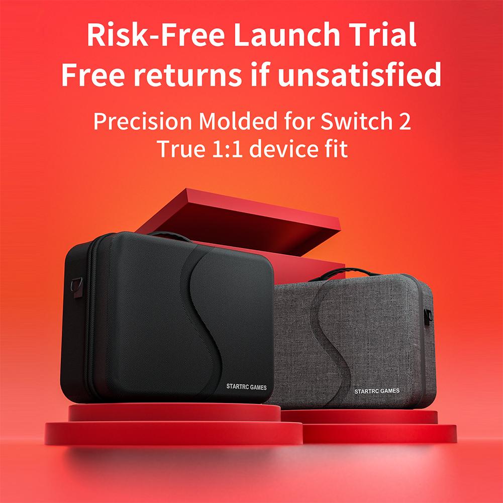 Portable Storage Bag with Handle and Shoulder Strap Travel Case Waterproof and Shockproof for Nintendo Switch2 Accessories