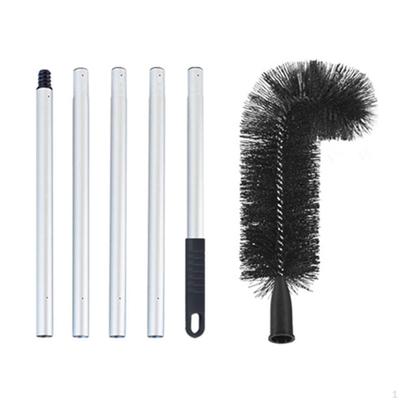 Gutter Cleaning Brush Cleaner Tool with Aluminum Pole Easy Remove Leave Roofing for Window Top