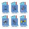 Cute Stitch Passport Holder PU Leather Travel Passport Cover Cartoon Print Multi-Function Document Organizer 6pcs