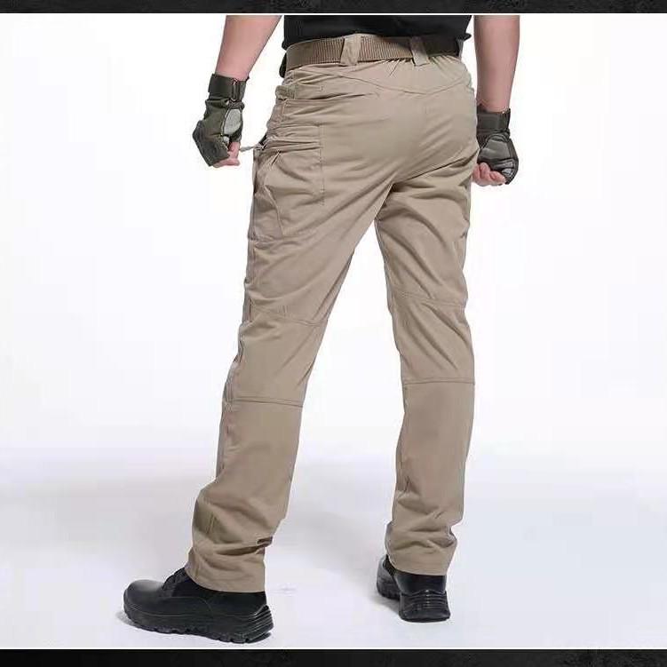 Plaid Scratch-Resistant Waterproof Tactical Cycling and Mountaineering Pants for Men