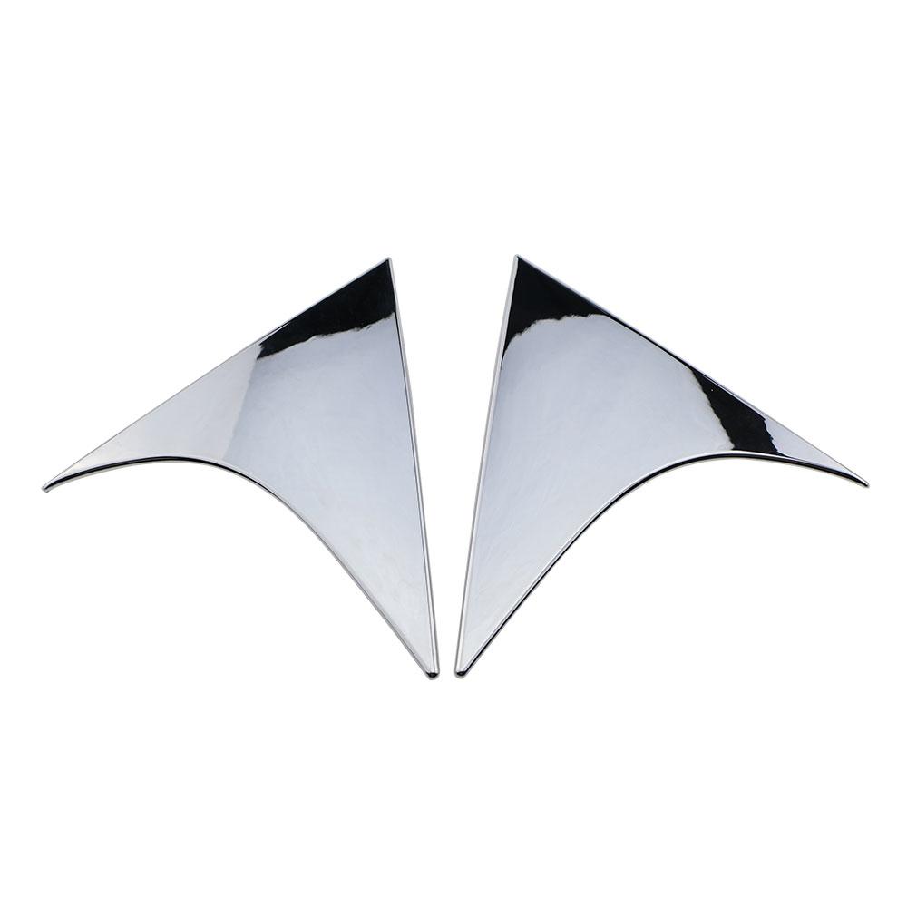 For Hyundai Tucson 2015 2016 2017 2018 2019 2020 2025 Rear Window Spoiler Cover ABS Chrome Side Triangle Trim Stickers