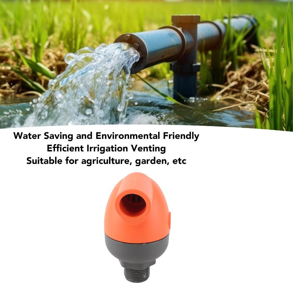 Orange and Black Grey Agricultural Irrigation Exhaust Valve  Lawn Irrigation