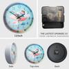 1pc 12-inch simple early learning wall clock, creative children's room non-ticking quiet silent clock, colored quartz clock for