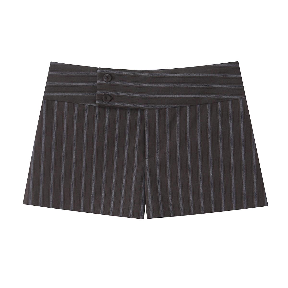 Spring 2026 Women s Sexy Striped Slim Shorts 4341402 Extra Small