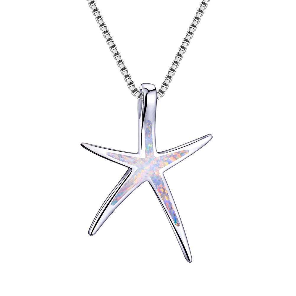 

Hot Sale Win Orbo Starfish Necklace Flat Personalized Couple Pentagonal Starfish Couple