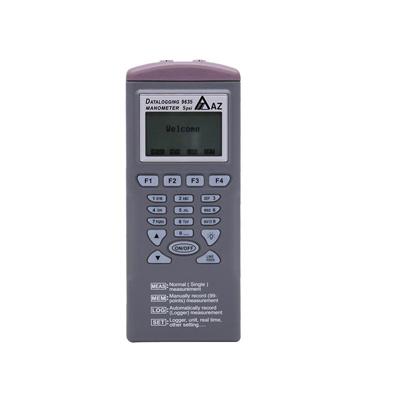 AZ9635 Smart Pressure Data Logger Handheld High Precision Pressure Meter