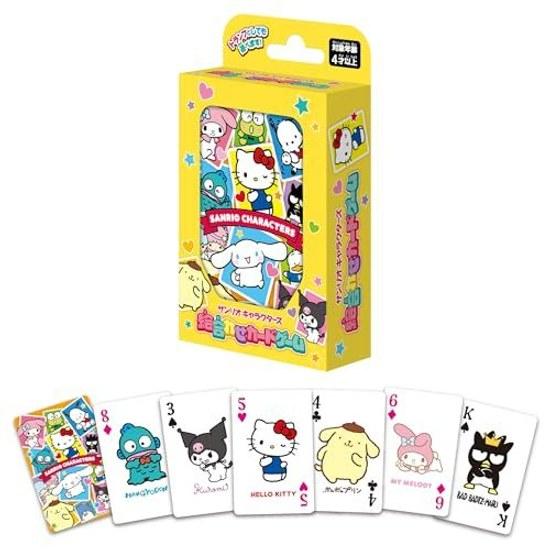 Hanayama Sanrio Characters Picture Matching Card Game Enjoy Two Types Games Suitable Ages 4 Up.