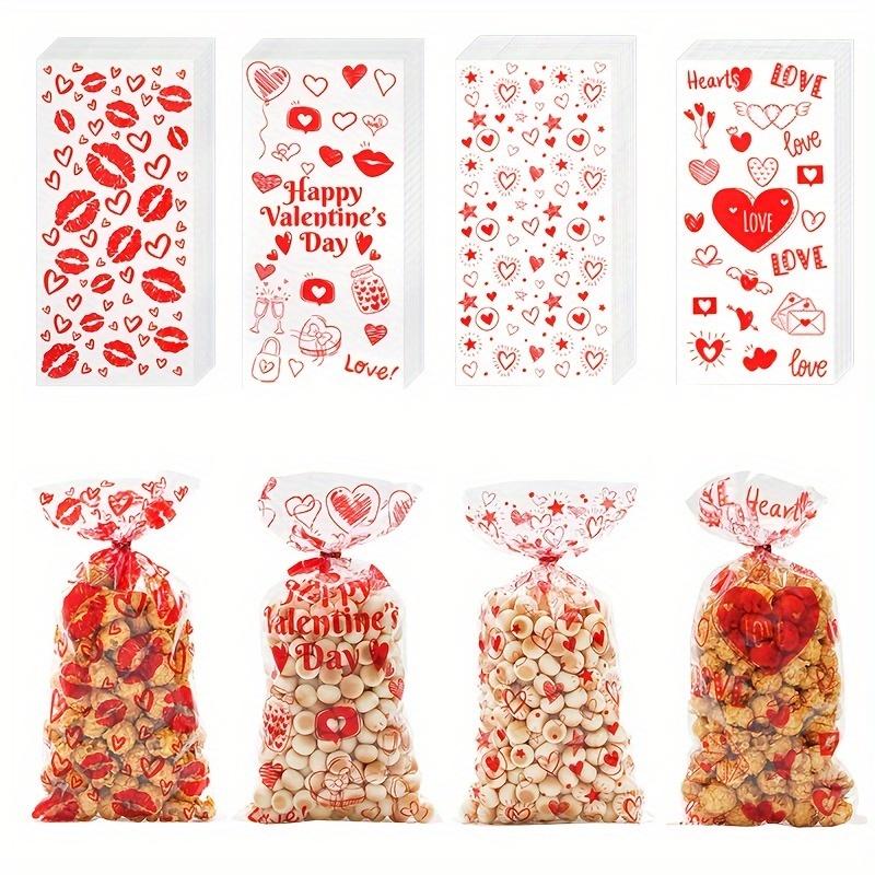 

100 шт./уп. Целлофановые пакеты для упаковки конфет и угощений с закрутками, Пакеты для конфет и печенья, Подарочные пакеты для свадебной вечеринки, Упаковка для сладостей и десертов