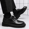 Business Office Formal Wear Casual Lace Up Men's Shoes Spring and Autumn Fashion New Breathable Anti Slip Men's Shoes 2026
