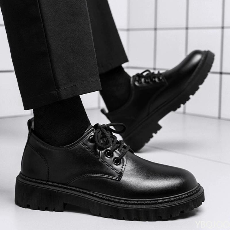 Business Office Formal Wear Casual Lace Up Men's Shoes Spring and Autumn Fashion New Breathable Anti Slip Men's Shoes 2026