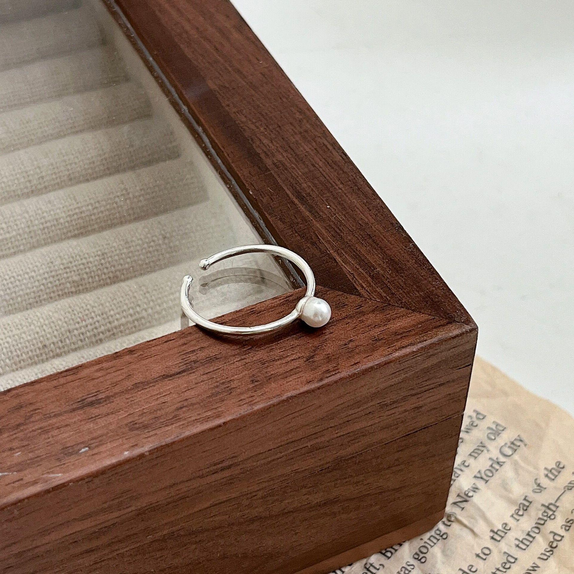 

Женское кольцо на мизинец Yinruitai из чистого серебра с дизайном сердца и жемчужно-розовой вставкой Adjustable Open