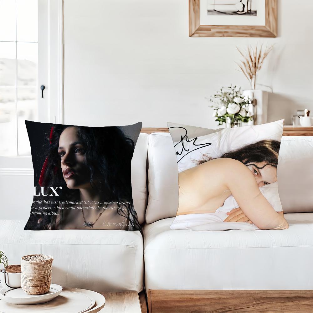 Spanish Singer R-Rosalia L-Lux Pillow Case Office Cushions Suitable For Sofa Car Bedroom Decorative Cushion Cover