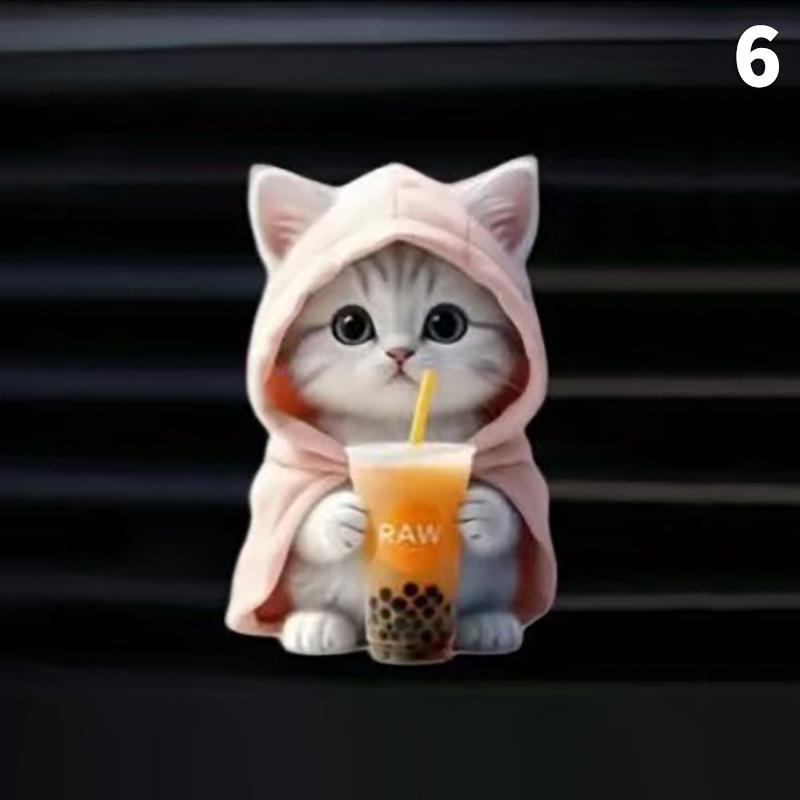 Cat Design Car Air Vent Perfume Clip Aromatherapy Air Freshener Diffuser Interior Ornament