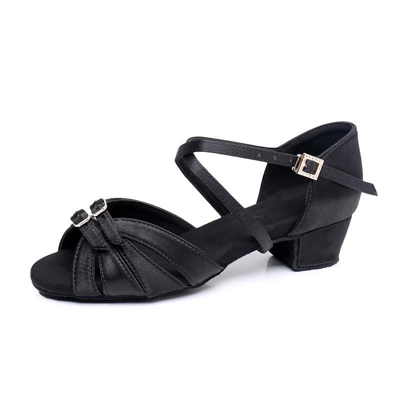 Scarpe da Ballo Latino per Bambine e Adulti: Suola Morbida, Strass, Cha-Cha, Scarpe da Ballo per Allenamento